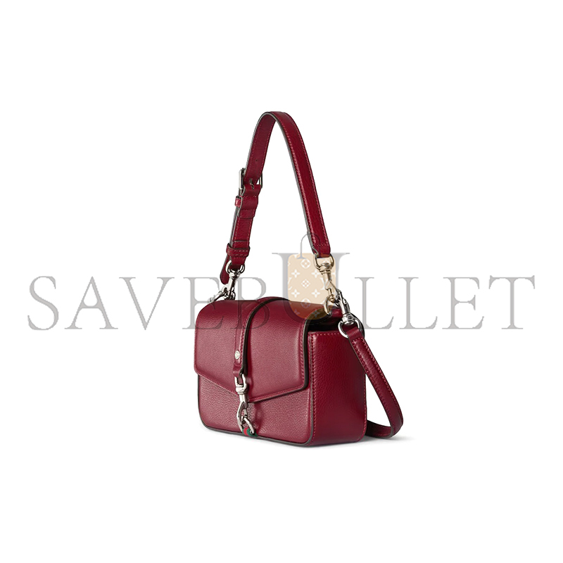 GUCCI SMALL CROSSBODY BAG WITH HOOK CLOSURE 821623 (23.5*12.5*6.5cm)